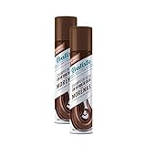 Batiste - Champú en Seco para Morenas - Champú Seco para cabellos oscuros - Champú sin Sulfatos - Champú Vegano y Ecofriendly - Aroma a bergamota, melocotón blanco y vainilla - Pack 2 x 200ml