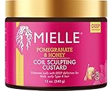 Mielle Pomegranate & Honey Coil Sculpting Custard 340G, Único, 12 OZ, 340