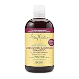 Shea Moisture Jamaican Champú fortalecedor y restaurador de aceite de ricino negro, 384 ml/13 fl oz